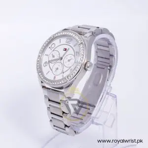 Tommy Hilfiger Women’s Quartz Silver Stainless Steel White Dial 40mm Watch 1781252
