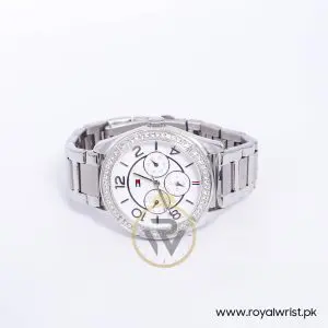 Tommy Hilfiger Women’s Quartz Silver Stainless Steel White Dial 40mm Watch 1781252