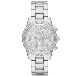 Michael Kors Women’s Quartz Silver Stainless Steel Silver Dial 37mm Watch MK7301 (Like New)