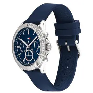 Tommy Hilfiger Women’s Quartz Blue Leather Strap Blue Dial 38mm Watch 1782389