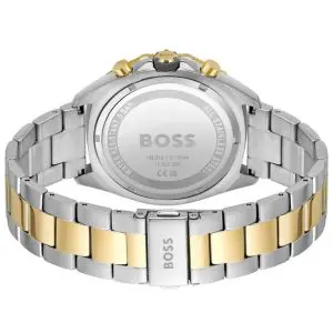 Hugo Boss Men’s Quartz Two-tone Stainless Steel Grey Dial 44mm Watch 1513974