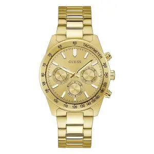 Guess Men’s Quartz Gold Stainless Steel Gold Dial 42mm Watch GW0329G3