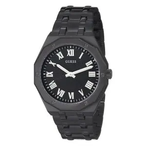 Guess Men’s Quartz Black Stainless Steel Black Dial 42mm Watch GW0575G3