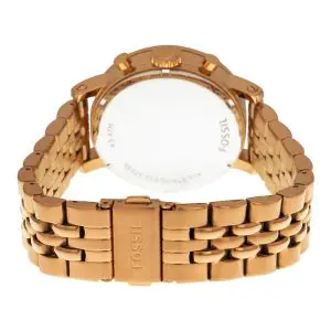 Fossil Women’s Quartz Rose Gold Stainless Steel Brown Dial 38mm Watch ES3494
