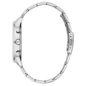 Guess Men’s Quartz Silver Stainless Steel Silver Dial 44mm Watch GW0066G1