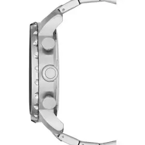 Alternative view of Fossil Men’s Quartz Silver Stainless Steel Black Dial 50mm Watch JR1353