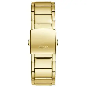 Guess Men’s Quartz Gold Stainless Steel Black Dial 43mm Watch GW0387G2