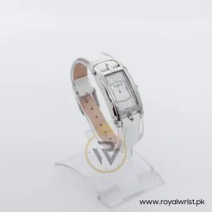 Elle Women’s Quartz White Leather Strap White Mother Of Pearl Dial 23mm Watch EL20051S01N