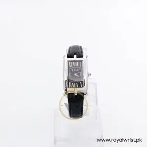 Elle Women’s Quartz Black Leather Strap Black Mother Of Pearl Dial 23mm Watch EL20051S02N