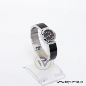 Lulu Guinness Women’s Quartz Black Stainless Steel Black Dial 25mm Bangle Watch LG20005G02X
