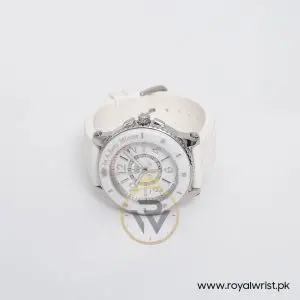 Juicy Couture Women’s Quartz White Silicone Strap White Dial 39mm Watch 1900788