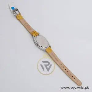 Elle Women’s Quartz Yellow Leather Strap Champagne Dial 28mm Watch EL20005S02C
