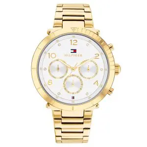 Tommy Hilfiger Women’s Quartz Gold Stainless Steel Silver Dial 38mm Watch 1782490