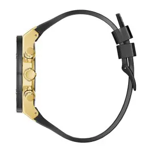 Guess Men’s Quartz Black Silicone Strap Black Dial 46mm Watch GW0425G1