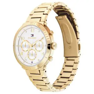 Tommy Hilfiger Women’s Quartz Gold Stainless Steel Silver Dial 38mm Watch 1782490