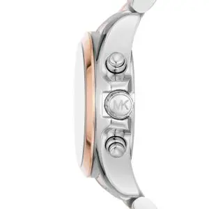 Michael Kors Women’s Quartz Two Tone Stainless Steel White Dial 36mm Watch MK7258