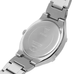 Guess Men’s Quartz Silver Stainless Steel Black Dial 46mm Watch GW0576G1