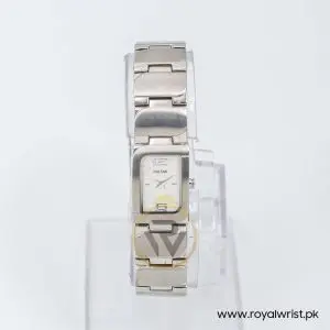 Pulsar by Seiko Women’s Quartz Silver Stainless Steel Silver Sunray Dial 16mm Watch PEG965X1