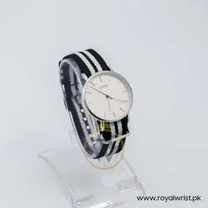 Pulsar by Seiko Women’s Quartz Two Tone Nylon Strap OffWhite Dial 32mm Watch RH829CX9