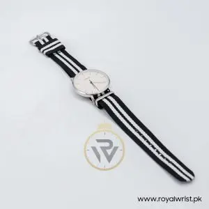 Pulsar by Seiko Women’s Quartz Two Tone Nylon Strap OffWhite Dial 32mm Watch RH829CX9