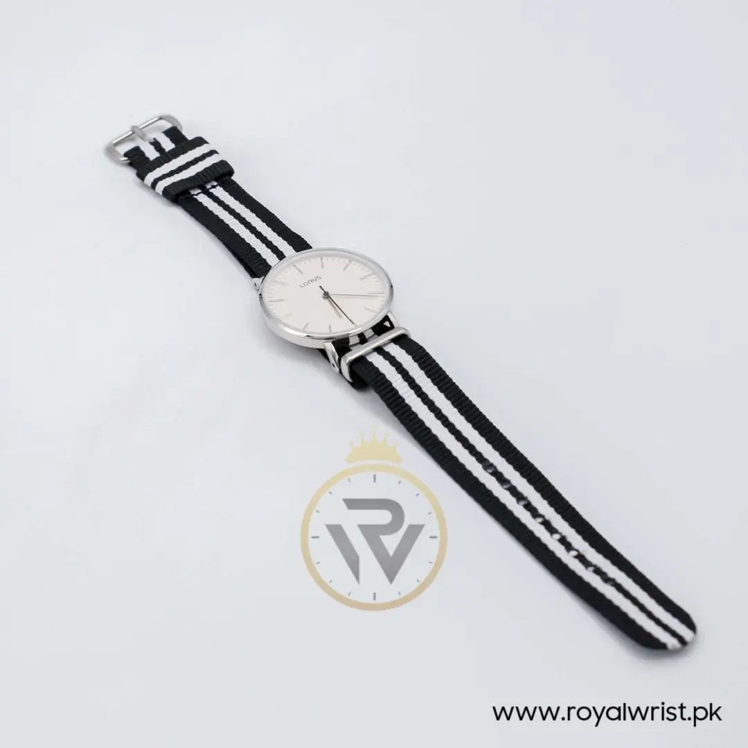 Pulsar by Seiko Women’s Quartz Two Tone Nylon Strap OffWhite Dial 32mm Watch RH829CX9