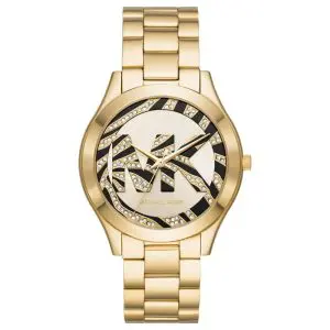 Michael Kors Women’s Quartz Gold Stainless Steel Gold Dial 42mm Watch MK4561