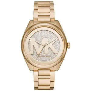 Michael Kors Women’s Quartz Gold Stainless Steel Gold Dial 42mm Watch MK7088