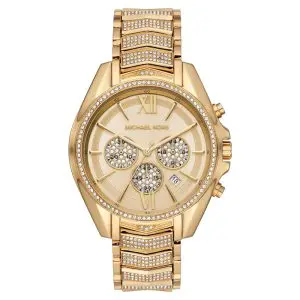 Michael Kors Women’s Quartz Gold Stainless Steel Gold Dial 44mm Watch MK6729