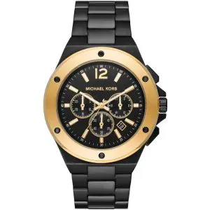Michael Kors Men’s Quartz Black Stainless Steel Black Dial 45mm Watch MK8941