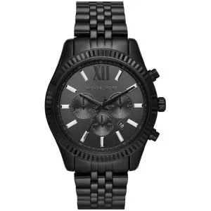 Michael Kors Men’s Quartz Black Stainless Steel Black Dial 44mm Watch MK8591