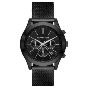 Michael Kors Men’s Quartz Black Stainless Steel Black Dial 44mm Watch MK9060