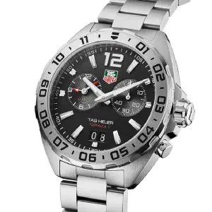 Tag Heuer Formula 1 Men’s Quartz Swiss Made Silver Stainless Steel Black Dial 41mm Watch WAZ111A.BA0875