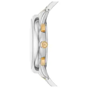 Michael Kors Men’s Quartz Two Tone Stainless Steel Silver Dial 45mm Watch MK8994