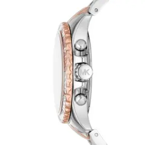 Michael Kors Women’s Quartz Two Tone Stainless Steel White Dial 36mm Watch MK7214