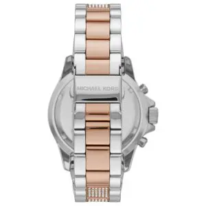 Michael Kors Women’s Quartz Two Tone Stainless Steel White Dial 42mm Watch MK6975