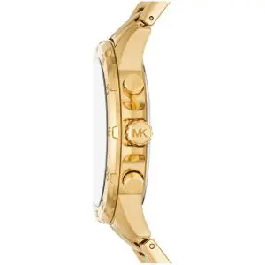 Michael Kors Men’s Quartz Gold Stainless Steel Black Dial 43mm Watch MK9108
