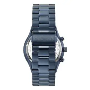 Michael Kors Men’s Quartz Blue Stainless Steel Grey Dial 44mm Watch MK8918