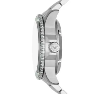 Emporio Armani Men’s Automatic Silver Stainless Steel Green Dial 42mm Watch AR60061