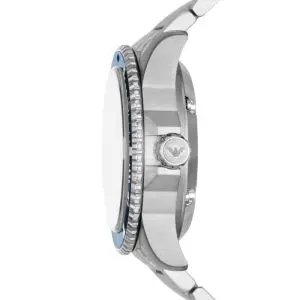 Emporio Armani Men’s Automatic Silver Stainless Steel Blue Dial 42mm Watch AR60059