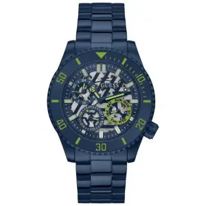 Guess Men’s Quartz Navy Blue Stainless Steel Navy Blue Dial 45mm Watch GW0488G4