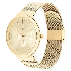 Tommy Hilfiger Women’s Quartz Gold Stainless Steel Gold Dial 40mm Watch 1782539