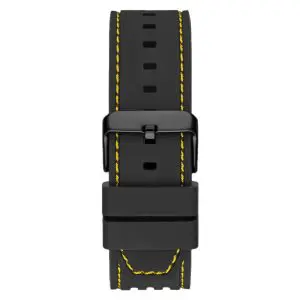 Guess Men’s Quartz Black Silicone Strap Black Dial 42mm Watch GW0499G2
