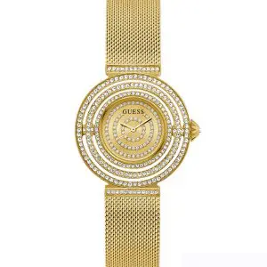Guess Women’s Quartz Gold Stainless Steel Gold Dial 32mm Watch GW0550L2