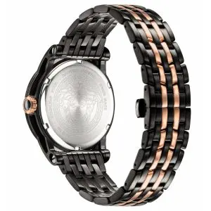 Versace Men’s Quartz Swiss Made Two-tone Stainless Steel Black Dial 43mm Watch VERD00618
