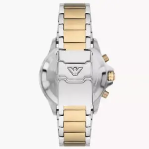Emporio Armani Men’s Chronograph Quartz Two-tone Stainless Steel Green Dial 43mm Watch AR11586