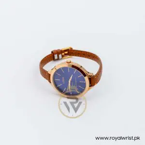 Lorus by Seiko Women’s Quartz Brown Leather Strap Blue Dial 38mm Watch RG202LX9