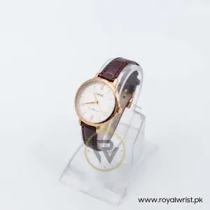 Lorus by Seiko Women’s Quartz Dark Brown Leather Strap Silver Dial 32mm Watch RG264LX5