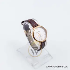 Lorus by Seiko Women’s Quartz Dark Brown Leather Strap Silver Dial 32mm Watch RG264LX5