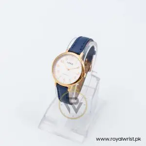 Lorus by Seiko Women’s Quartz Blue Leather Strap White Dial 32mm Watch RG234MX8