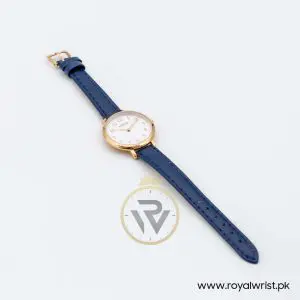 Lorus by Seiko Women’s Quartz Blue Leather Strap White Dial 32mm Watch RG234MX8